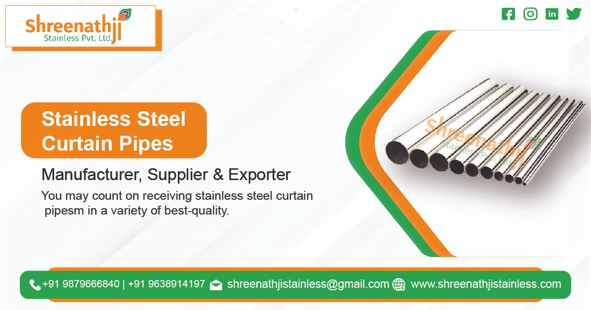 Stainless Steel Curtain Pipe Manufacturers in Andhra Pradesh