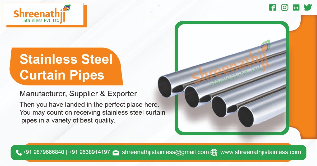 Stainless Steel Curtain Pipe Manufacturers Chennai