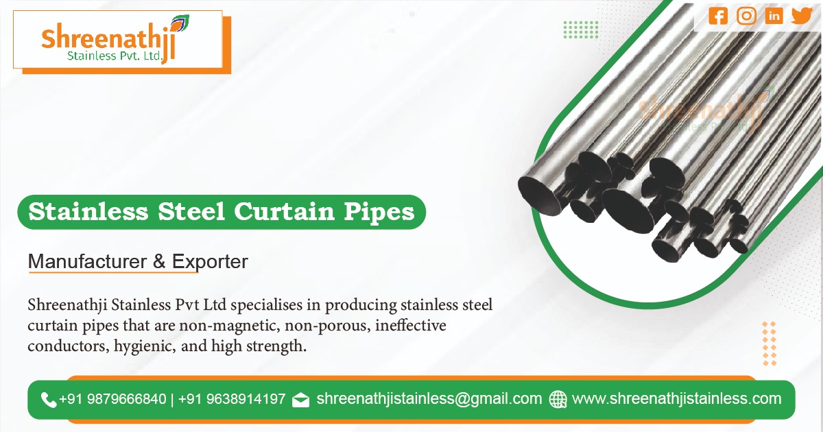 Stainless Steel Curtain Pipe Manufacturers in Andhra Pradesh