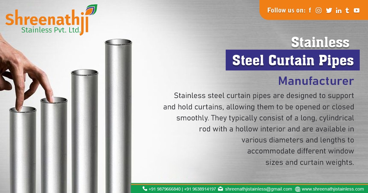 Stainless Steel Curtain Pipes