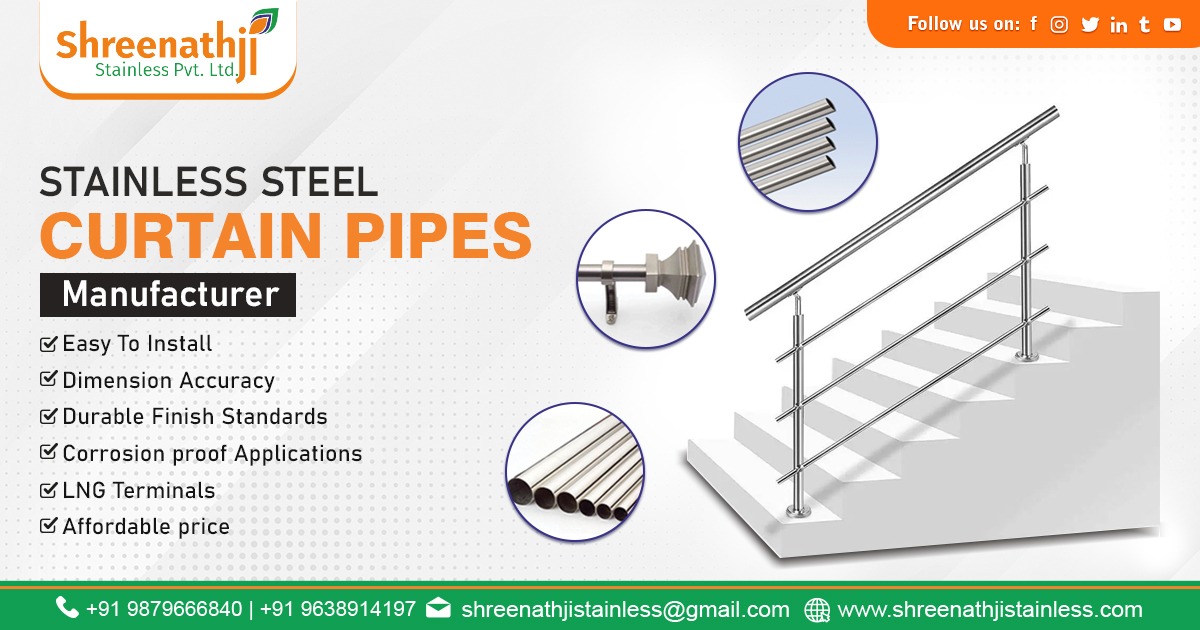 Supplier of SS Curtain Pipe in Karnataka