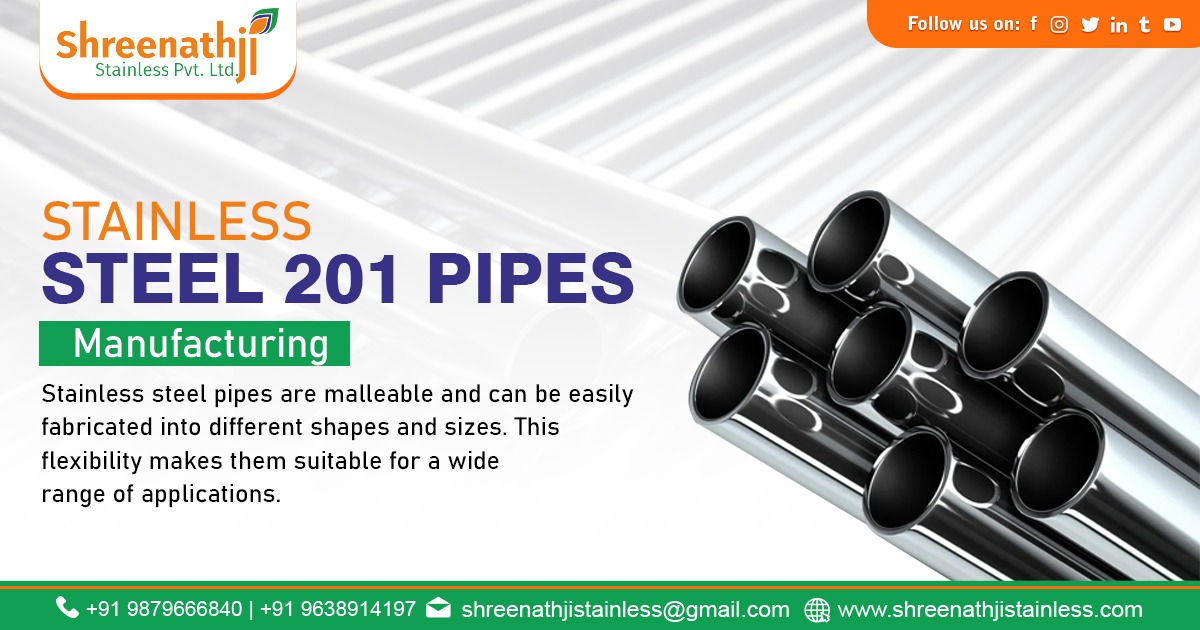 Supplier of Stainless Steel 201 Pipe in Maharashtra