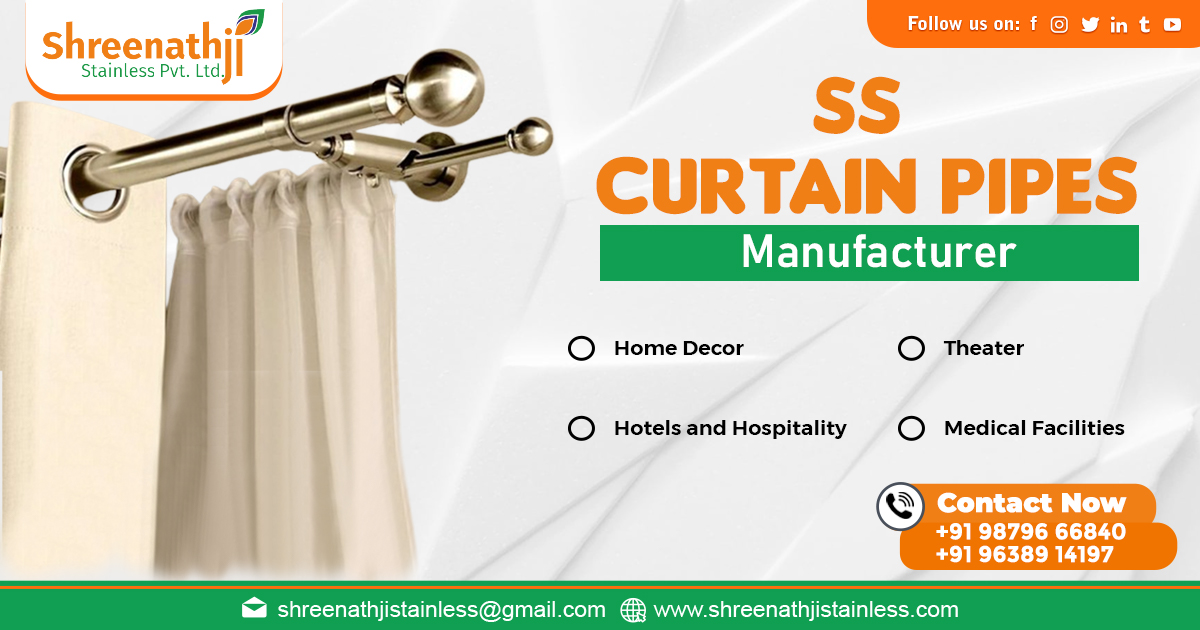 Supplier of Stainless Steel Curtain Pipes in Kerala