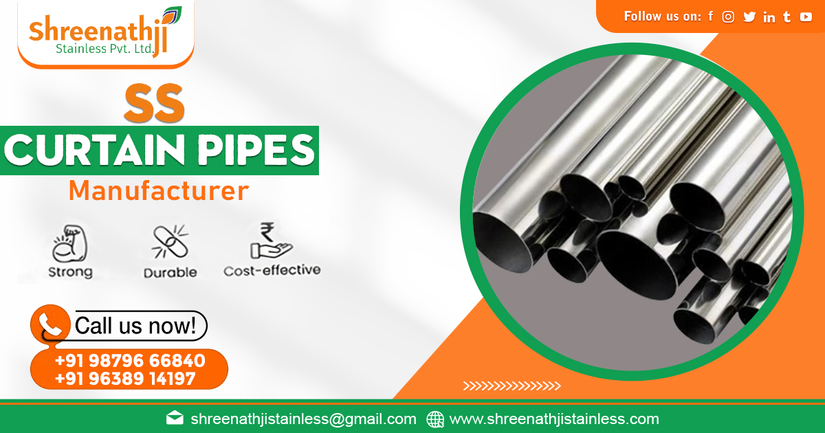 Supplier of Stainless Steel Curtain Pipes in Rajasthan