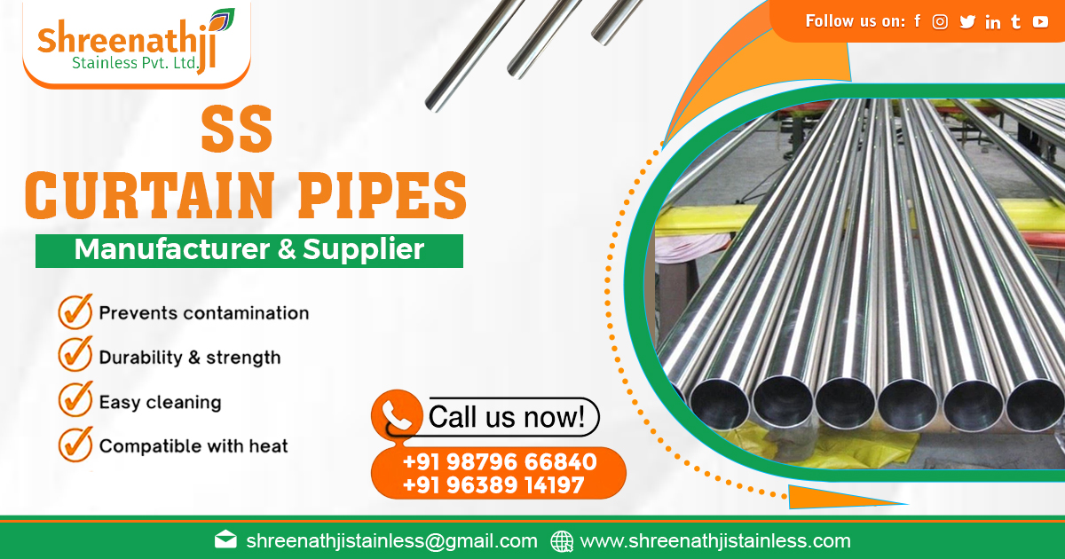 Supplier of Stainless Steel Curtain Pipes in Andhra Pradesh