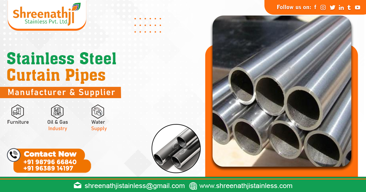 Supplier of Stainless Steel Curtain Pipes in Bengaluru