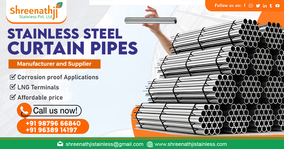 SS Curtain Pipes Supplier in Telangana