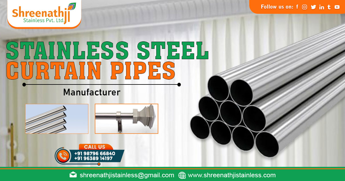 stainless steel curtain pipe