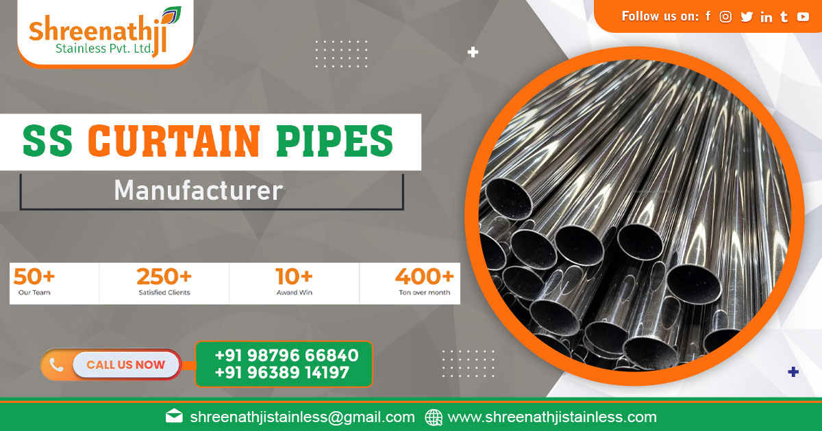 stainless steel curtain pipe