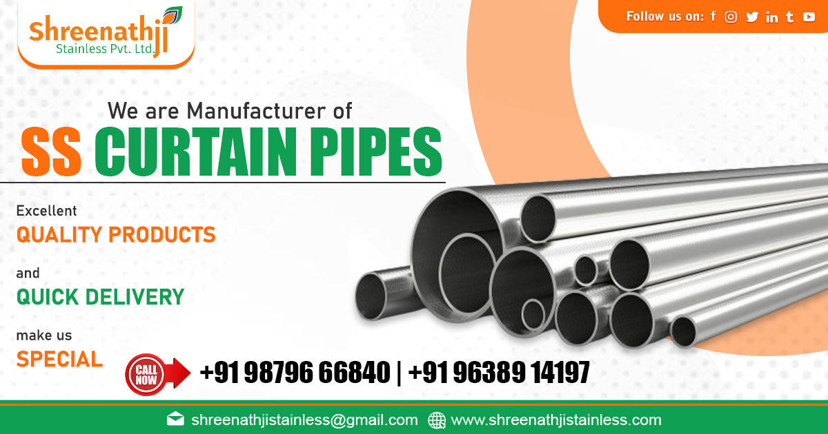 Supplier of Stainless Steel Curtain Pipe in Thiruvananthapuram