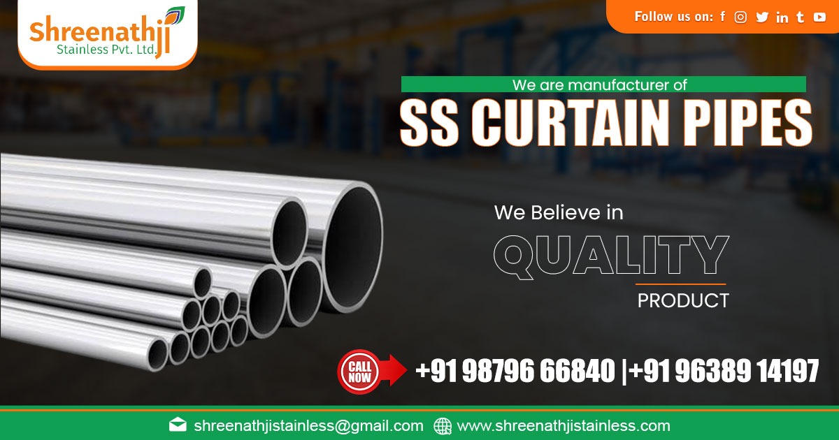 Supplier of Stainless Steel Curtain Pipe in Thrissur