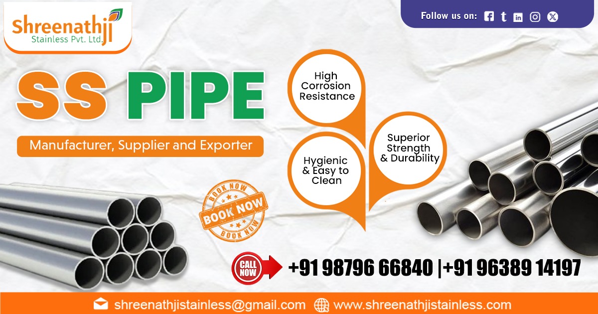 Leading Supplier of Durable Stainless Steel Pipes in Uttar Pradesh