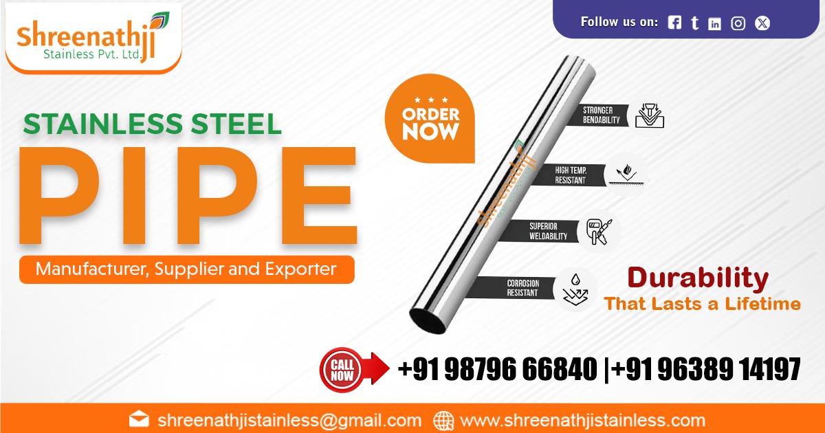 Leading Stainless Steel Pipe Supplier in Gujarat