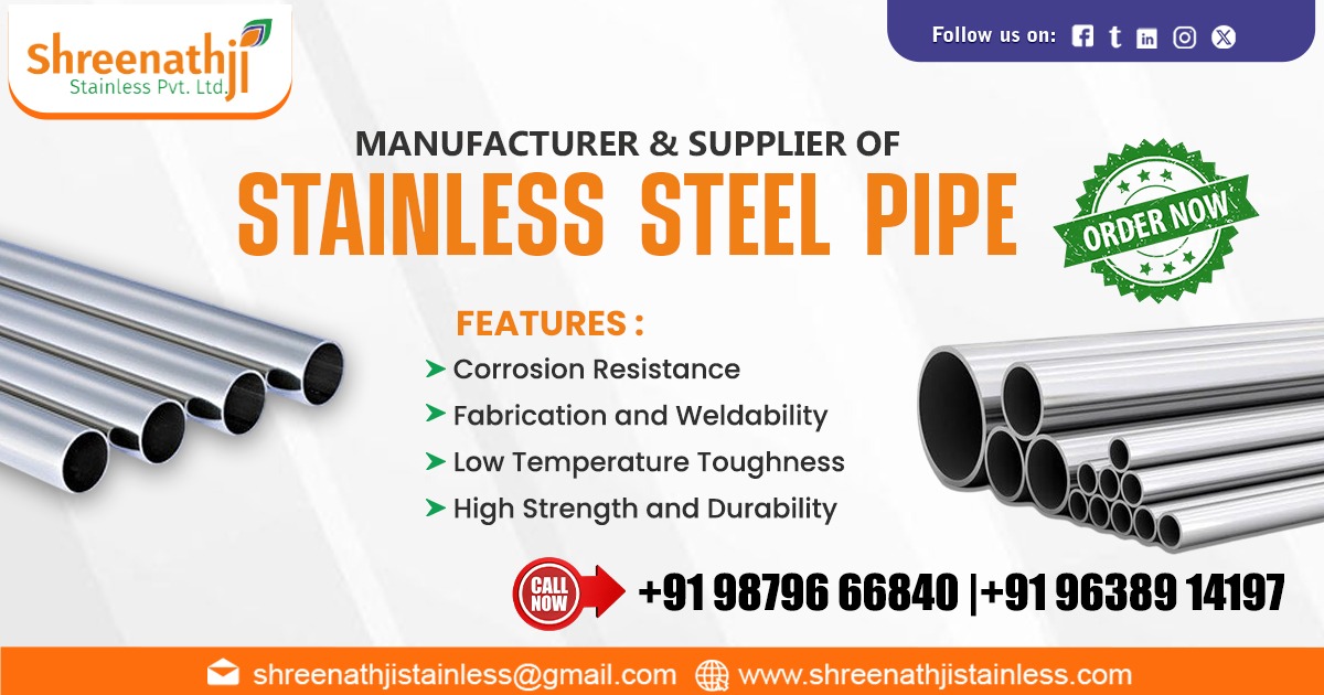 Premium Stainless Steel Pipe Supplier in Ahmedabad