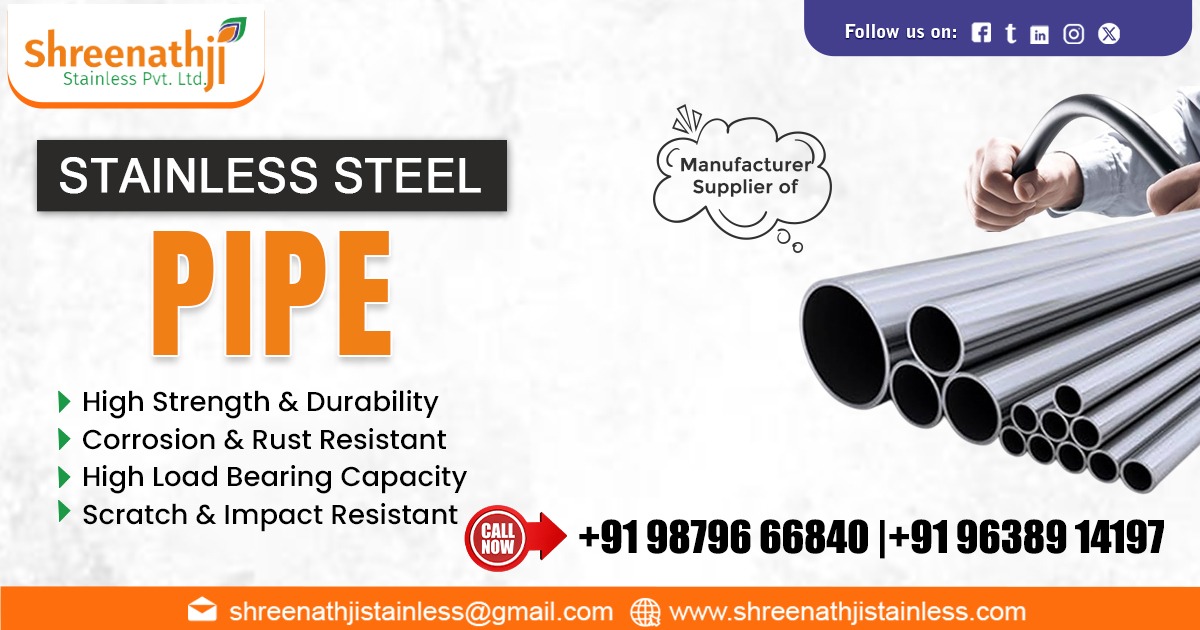 Supplier of Premium Stainless Steel Pipe in Rajasthan