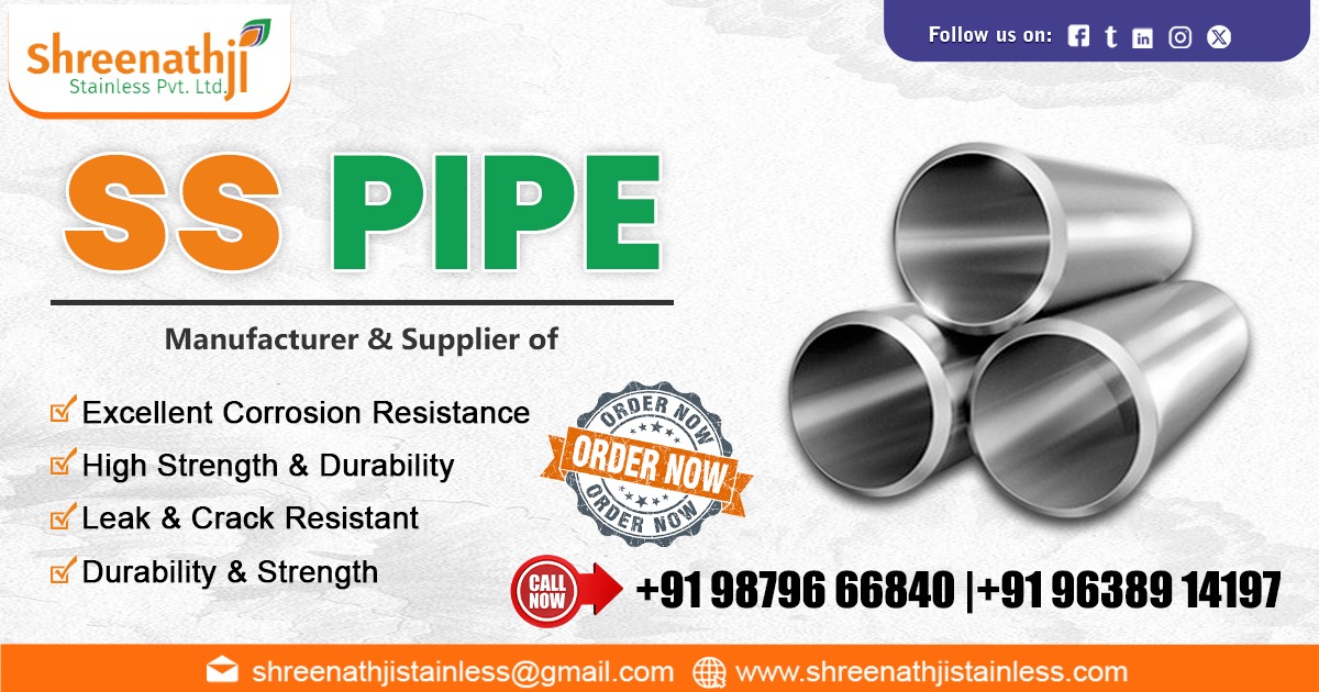 Trusted Supplier of Stainless Steel Pipe in Gujarat