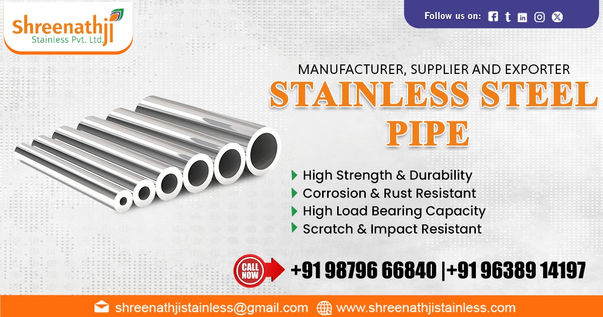 Best Stainless Steel Pipe Manufacturer in Surat – high-quality SS pipes